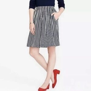 J Crew Mercantile striped pull on skirt fully lined 6